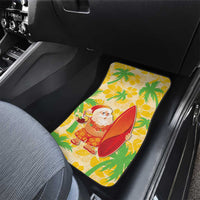 Aloha Hawaii Christmas Car Mats Mele Kalikimaka Funny Santa Palaka Quilt Motifs - Polynesian Pride