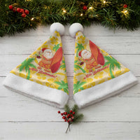 Aloha Hawaii Christmas Santa Hat Mele Kalikimaka Funny Santa Palaka Quilt Motifs - Polynesian Pride