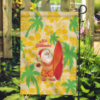 Aloha Hawaii Christmas Garden Flag Mele Kalikimaka Funny Santa Palaka Quilt Motifs - Polynesian Pride