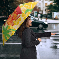 Aloha Hawaii Christmas Umbrella Mele Kalikimaka Funny Santa Palaka Quilt Motifs - Polynesian Pride