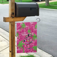 Aloha Hawaii Christmas Garden Flag Mele Kalikimaka Chill Flamingo Palaka Quilt Motifs - Polynesian Pride