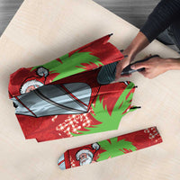 Aloha Hawaii Christmas Umbrella Mele Kalikimaka Windsurfing Santa Palaka Quilt Motifs - Polynesian Pride