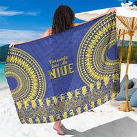 Fakaalofa Lahi Atu Niue Sarong Siapo Pattern With Puakenikeni