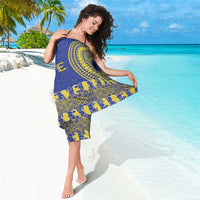 Fakaalofa Lahi Atu Niue Sarong Siapo Pattern With Puakenikeni