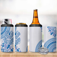 Niue Language Week 4 in 1 Can Cooler Tumbler The Rock Coconut Crab - Siapo Blue Pastel