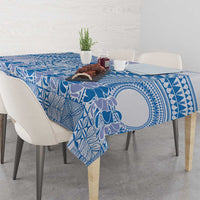 Niue Language Week Tablecloth The Rock Coconut Crab - Siapo Blue Pastel