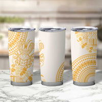 Niue Language Week Tumbler Cup The Rock Coconut Crab - Siapo Gold Pastel