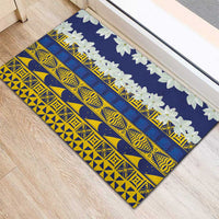 Tokelau Language Week Rubber Doormat Tokelauan Tuluma With Gardenia Thunbergia