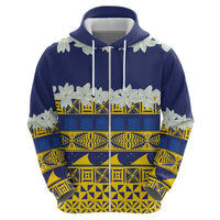 Tokelau Language Week Zip Hoodie Tokelauan Tuluma With Gardenia Thunbergia
