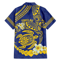 Te Vaiaho o te Gagana Tokelau Family Matching Short Sleeve Bodycon Dress and Hawaiian Shirt Polynesian Turtle - Malo Ni!