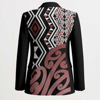 New Zealand Blazer Aotearoa Kowhaiwhai Mix Taniko Art - Polynesian Pride