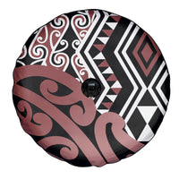 New Zealand Spare Tire Cover Aotearoa Kowhaiwhai Mix Taniko Art LT14 - Polynesian Pride
