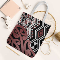 New Zealand Tote Bag Aotearoa Kowhaiwhai Mix Taniko Art - Polynesian Pride