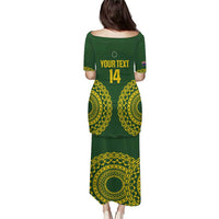Custom Avaiki Cook Islands Rugby Family Matching Puletasi and Hawaiian Shirt Kuki Airani Tatau Green LT14 - Polynesian Pride