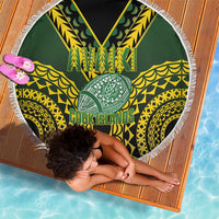 Avaiki Cook Islands Rugby Beach Blanket Kuki Airani Tatau Black LT14 - Polynesian Pride