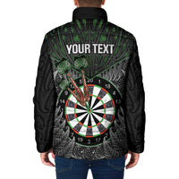 Personalised New Zealand Darts Padded Jacket Dartboard Maori Fern Puhoro Art - Polynesian Pride