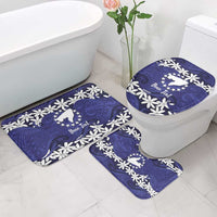 Personalised Cook Islands Pukapuka Bathroom Set Tiare Maori Polynesian Waves Tattoo