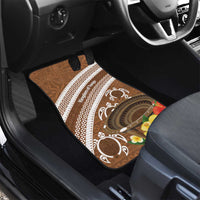 Kingdom Of Tonga Emancipation Day Car Mats Tongan Ngatu With Kumete Brown