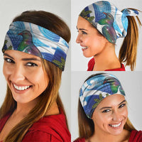 Kekeru New Zealand Matariki Neck Gaiter Kukupa Kowhai Maori New Year Blue Version
