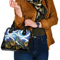 Kekeru New Zealand Matariki Shoulder Handbag Kukupa Kowhai Maori New Year Blue Version