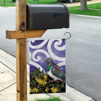 Kekeru New Zealand Matariki Garden Flag Kukupa Kowhai Maori New Year Purple Version LT14 - Polynesian Pride