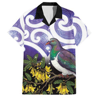 Kekeru New Zealand Matariki Hawaiian Shirt Kukupa Kowhai Maori New Year Purple Version LT14 Purple - Polynesian Pride