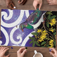 Kekeru New Zealand Matariki Puzzle Kukupa Kowhai Maori New Year Purple Version