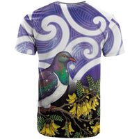 Kekeru New Zealand Matariki T Shirt Kukupa Kowhai Maori New Year Purple Version LT14 - Polynesian Pride
