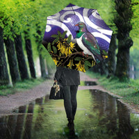 Kekeru New Zealand Matariki Umbrella Kukupa Kowhai Maori New Year Purple Version
