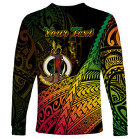 Personalised Vanuatu Long Sleeve Shirt Proud To Be A Ni-Van LT14 - Polynesian Pride