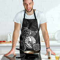 French Polynesia Manta Ray Tattoo Apron Tahiti Hahalua Turtle Shark Black Color