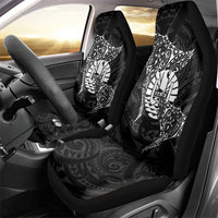 French Polynesia Manta Ray Tattoo Car Seat Cover Tahiti Hahalua Turtle Shark Black Color