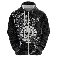 French Polynesia Manta Ray Tattoo Hoodie Tahiti Hahalua Turtle Shark Black Color