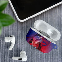 Guam Blue Marlin Fishing AirPods Case Guahan Fish Hook Tattoo