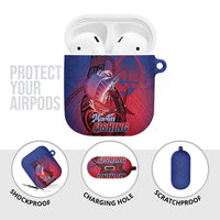 Guam Blue Marlin Fishing AirPods Case Guahan Fish Hook Tattoo