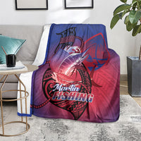 Guam Blue Marlin Fishing Blanket Guahan Fish Hook Tattoo
