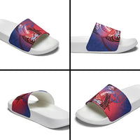 Guam Blue Marlin Fishing Slide Sandals Guahan Fish Hook Tattoo