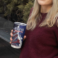 Personalized Hawaii Statehood Day Tumbler Cup 66th Anniversary - Polynesian Pride