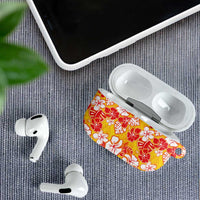 Yellow Hawaii Hibiscus AirPods Case Tropical Flowers Seamless Pattern LT14 - Polynesian Pride