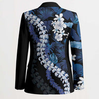 Polu Aloha Hawaii Lei Blazer Tropical Flowers Elegant Vibe - Polynesian Pride