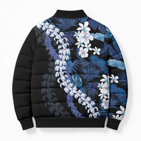 Polu Aloha Hawaii Lei Bomber Puffer Jacket Tropical Flowers Elegant Vibe - Polynesian Pride