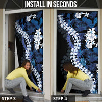 Polu Aloha Hawaii Lei Door Cover Tropical Flowers Elegant Vibe - Polynesian Pride