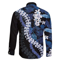 Polu Aloha Hawaii Lei Family Matching Long Sleeve Bodycon Dress and Hawaiian Shirt Tropical Flowers Elegant Vibe LT14 - Polynesian Pride