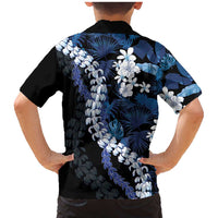 Polu Aloha Hawaii Lei Family Matching Mermaid Dress and Hawaiian Shirt Tropical Flowers Elegant Vibe LT14 - Polynesian Pride