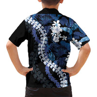 Polu Aloha Hawaii Lei Family Matching Short Sleeve Bodycon Dress and Hawaiian Shirt Tropical Flowers Elegant Vibe LT14 - Polynesian Pride
