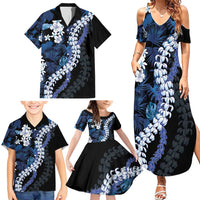 Polu Aloha Hawaii Lei Family Matching Summer Maxi Dress and Hawaiian Shirt Tropical Flowers Elegant Vibe - Polynesian Pride