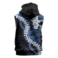 Polu Aloha Hawaii Lei Sleeveless Zip Hoodie Tropical Flowers Elegant Vibe - Polynesian Pride