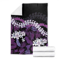 Poni Aloha Hawaii Lei Blanket Tropical Flowers Elegant Vibe - Polynesian Pride