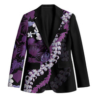 Poni Aloha Hawaii Lei Blazer Tropical Flowers Elegant Vibe - Polynesian Pride