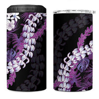 Poni Aloha Hawaii Lei 4 in 1 Can Cooler Tumbler Tropical Flowers Elegant Vibe - Polynesian Pride